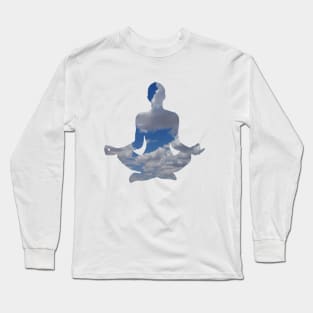 Yoga Meditation in the Clouds Long Sleeve T-Shirt